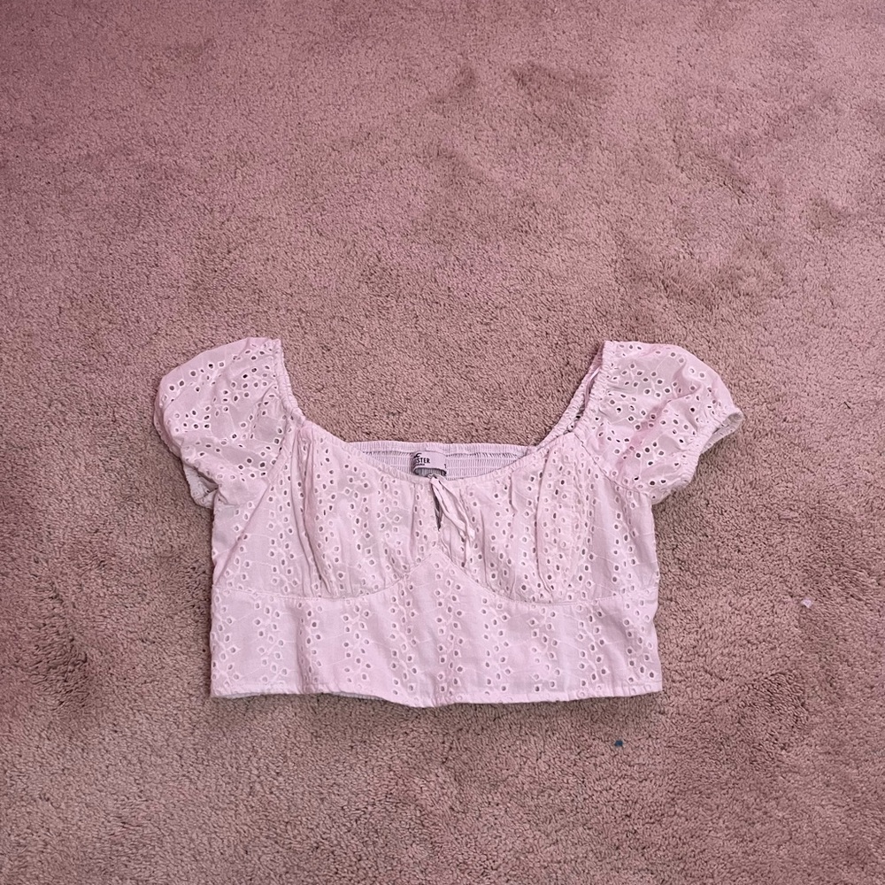 White Eyelet Puff Sleeve Top